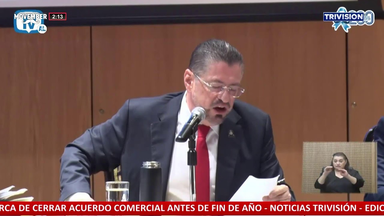 El Presidente Rodrigo Chaves comparece ante la Comisión que analiza el levantamiento de su inmunidad