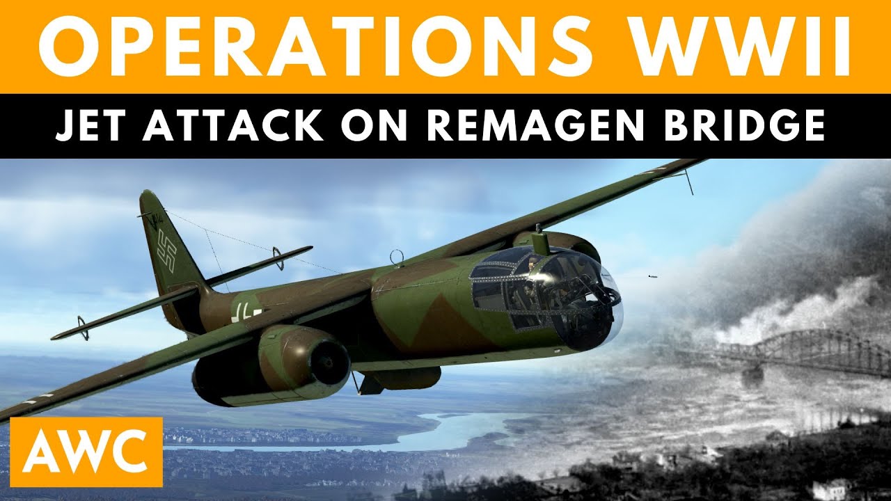 The Luftwaffe's desperate jet attack to destroy the bridges at Remagan - 14th March 1945