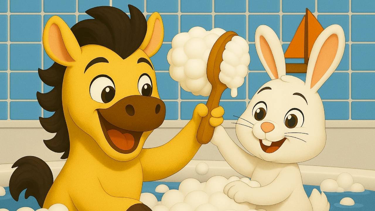 Bathtime Fun (Bath Song) — What Are Pocotó and Bunny Up To?