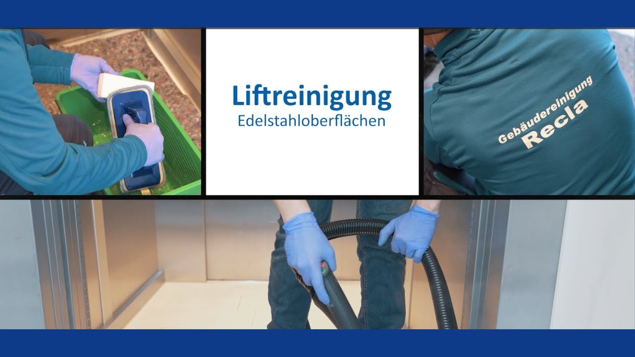 Reinigung von Edelstahlaufzügen - Recla Reinigungsfirma Wien