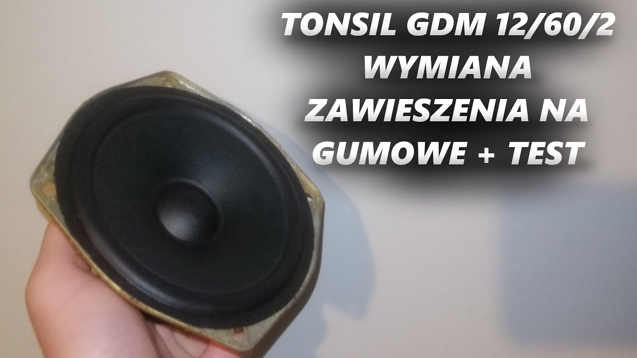 TONSIL GDM 12/60/2 Zawieszenie gumowe i test