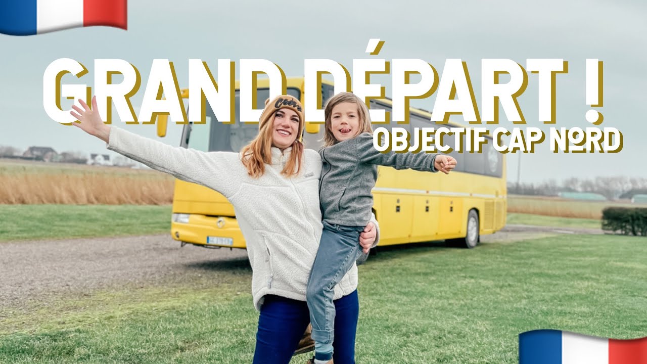GRAND DÉPART ! 🌍 Objectif cap Nord : C’EST PARTI! 🤩 On traverse la France et l’Allemagne ! 🚌