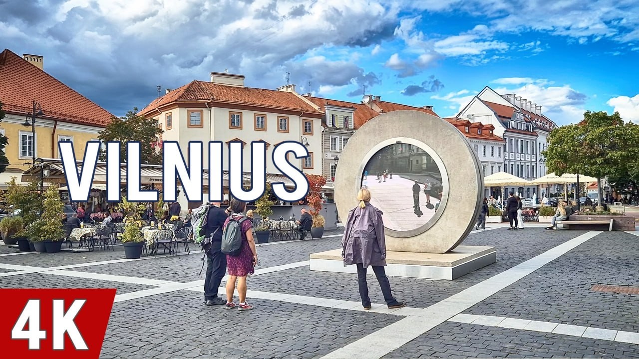 Вильнюс. Литва 🇱🇹 Пешеходная экскурсия 4K / Старый город /Достопримечательности #вильнюс #travel