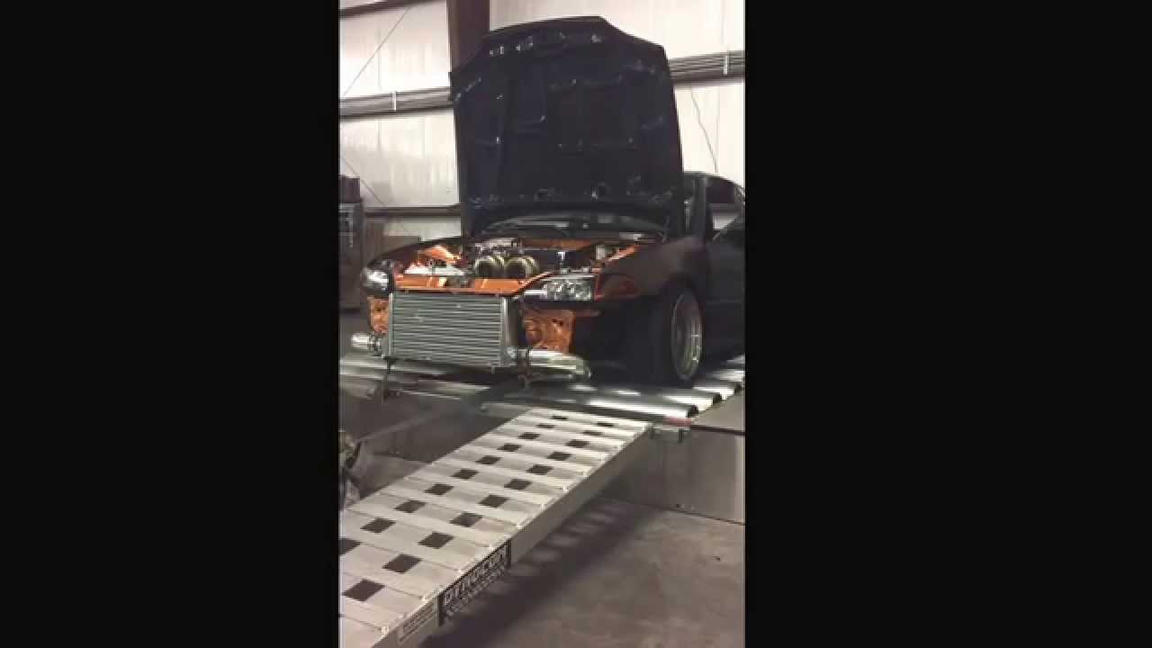 Fully built b18b1 turbo stock sleeves with a Precision 6262 turbo on the dyno