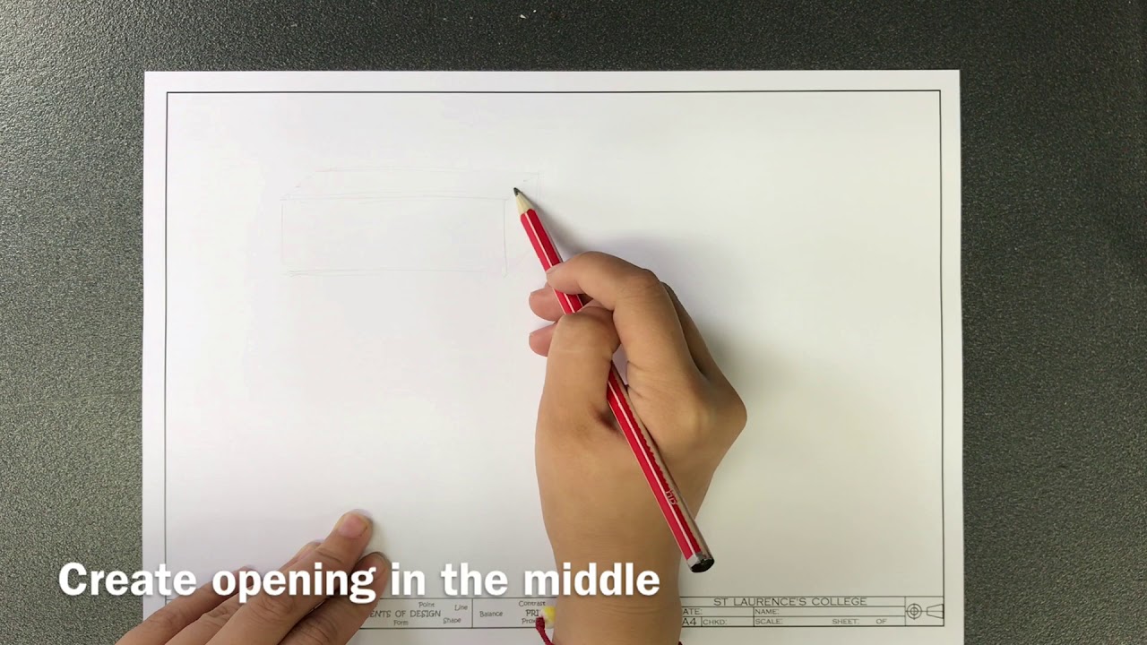 How to draw exploded view