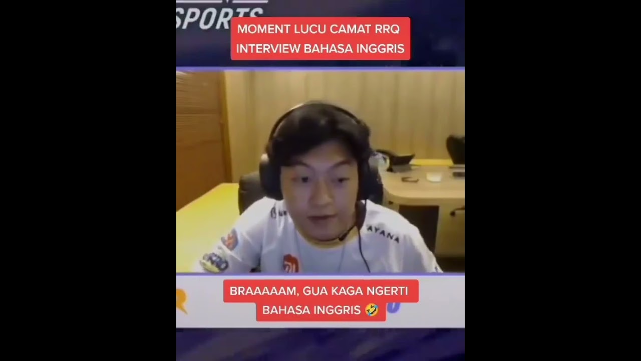Bram gue gak ngerti bahasa Inggris || momen RRQ Psycho saat interview || pro player mobile legends