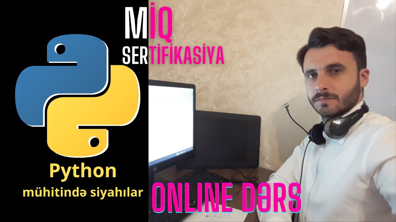 Python mühitində siyahılar | online dərs | ZOOM