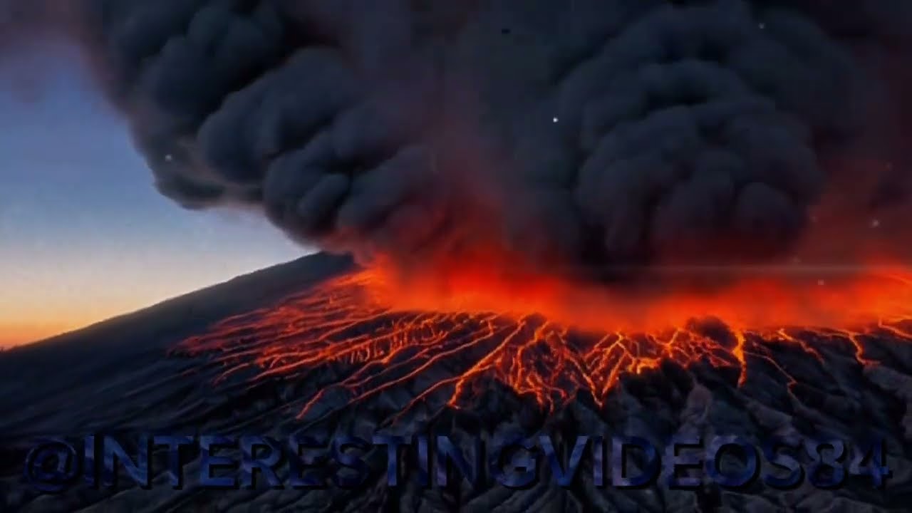 “Apocalyptic Volcano Eruption – The Birth of Fire and Destruction”😱🌋👀
