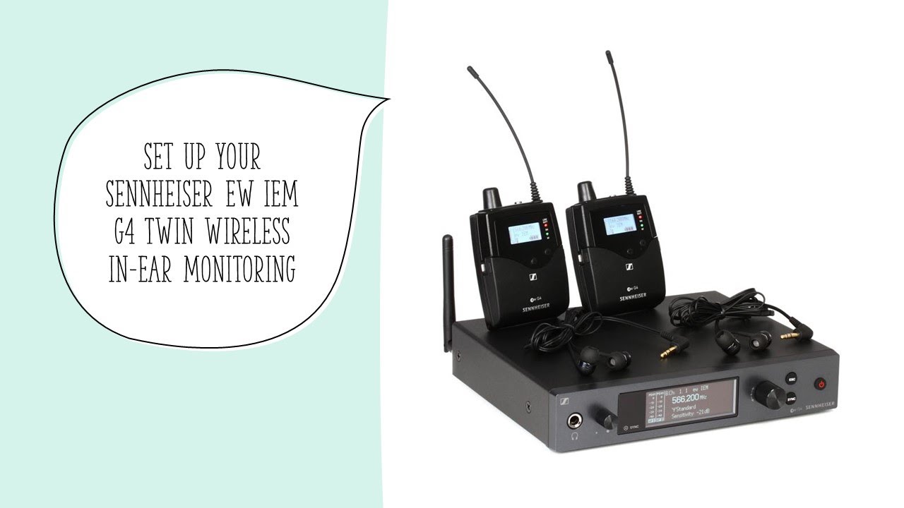 Syncing the Sennheiser Twin G4 in ear (IEM) transmitter and receiver. @TipsToFix