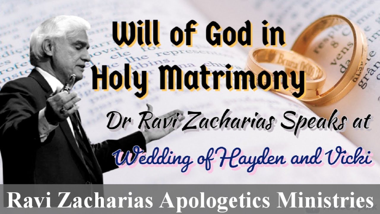 Dr Ravi Zacharias Speaks at the Wedding of Dr Hayden Kho & Dr Vicki Belo Kho ||Gods will in Marriage
