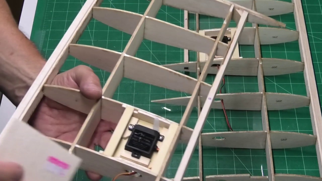 Piper Cherokee RC plane kit - Pt 5: Fitting the Wing Servos - DB Sport & Scale