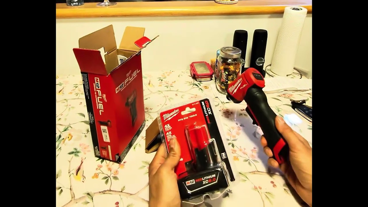 Milwaukee m12 angle die grinder 3485-20 #tools #unboxing #milwaukee #automobile 