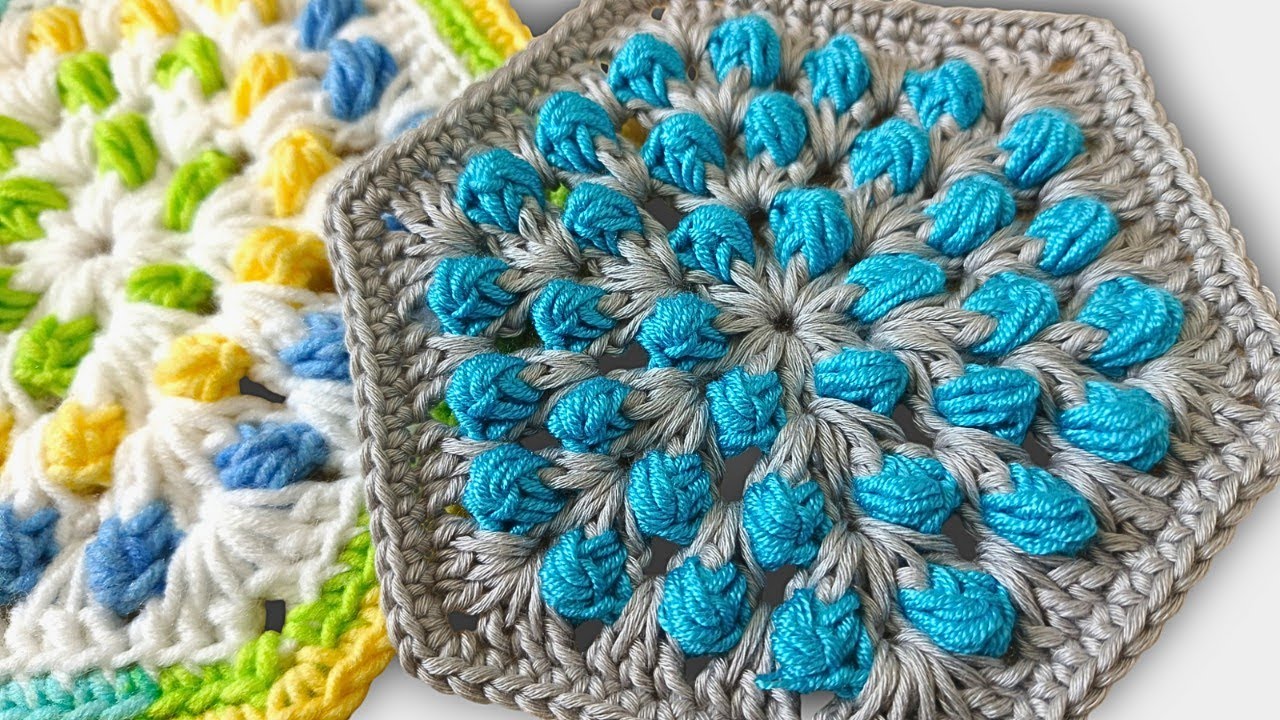 New Design : Beaded Crochet Hexagon To Make a Beautiful 😍Throw / Table Runner / Blankets @sara1111