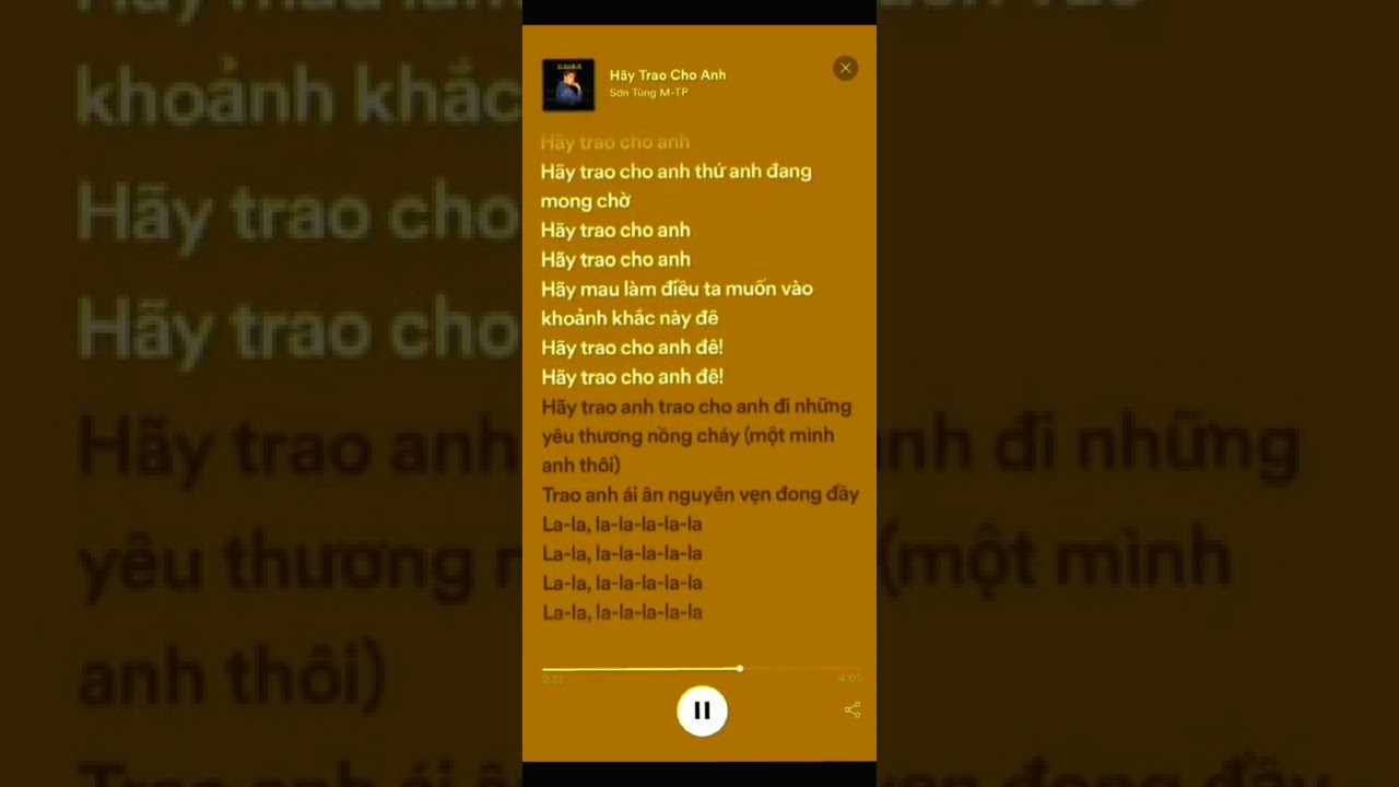 Hãy Trao Cho Anh | Sơn Tùng MTP (speed up)