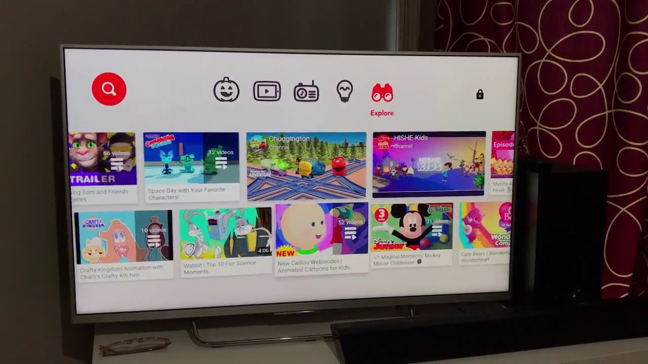 Приложение YouTube Kids для телевизора Sony Android Smart 4K UHD ✔️ Детские приложения для телеви...