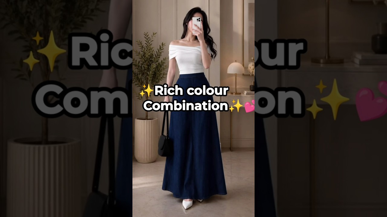 Rich colour combination 💫 #shorts #fashion #style #outfit #viral #shortvideo #viralvideo #trending