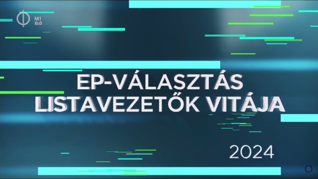 A 2024-es eur&oacute;pai parlamenti v&aacute;laszt&aacute;sra list&aacute;t &aacute;ll&iacute;t&oacute; jel&ouml;lő szervezetek k&eacute;pviselőinek vitaműsora