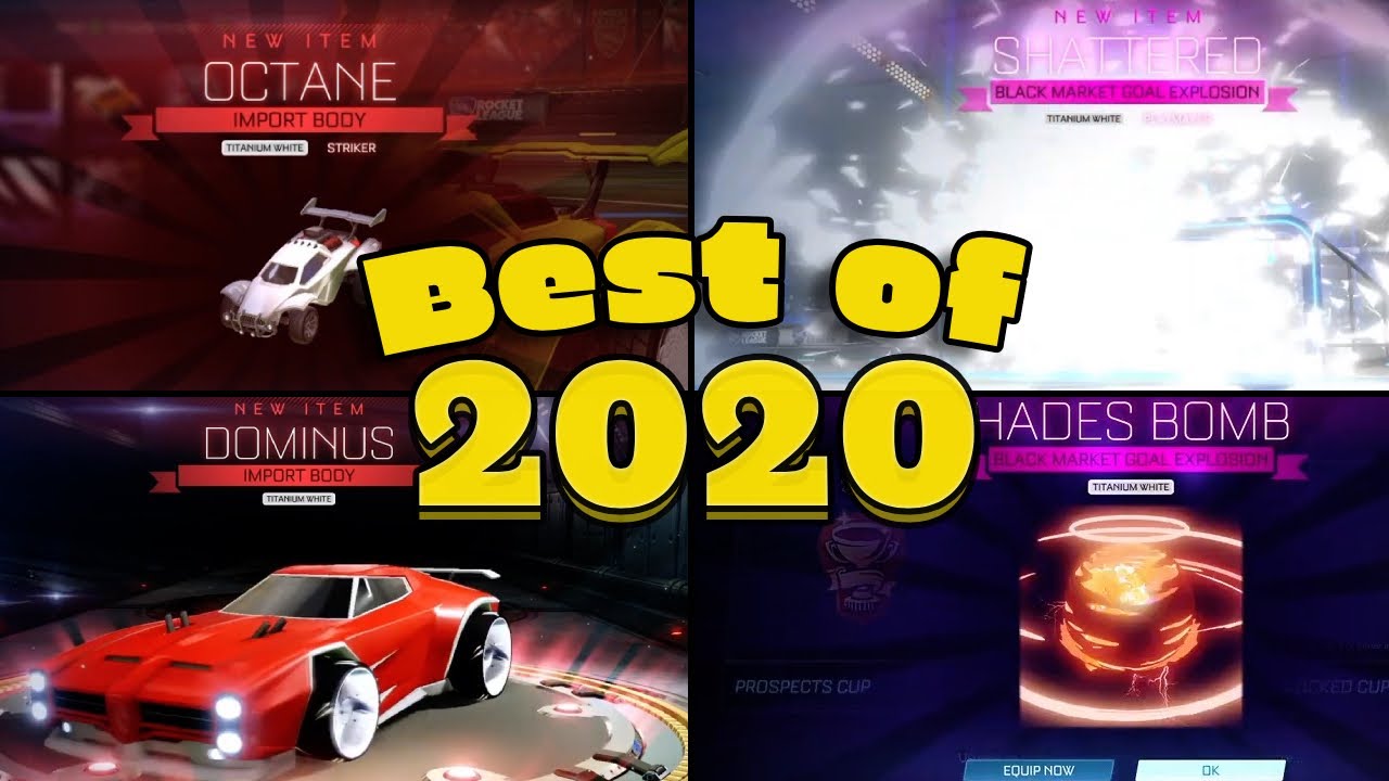 Best Of 2020 Rocket league (Golden Crates, Drops, Tournament Rewards and Trade Ups)