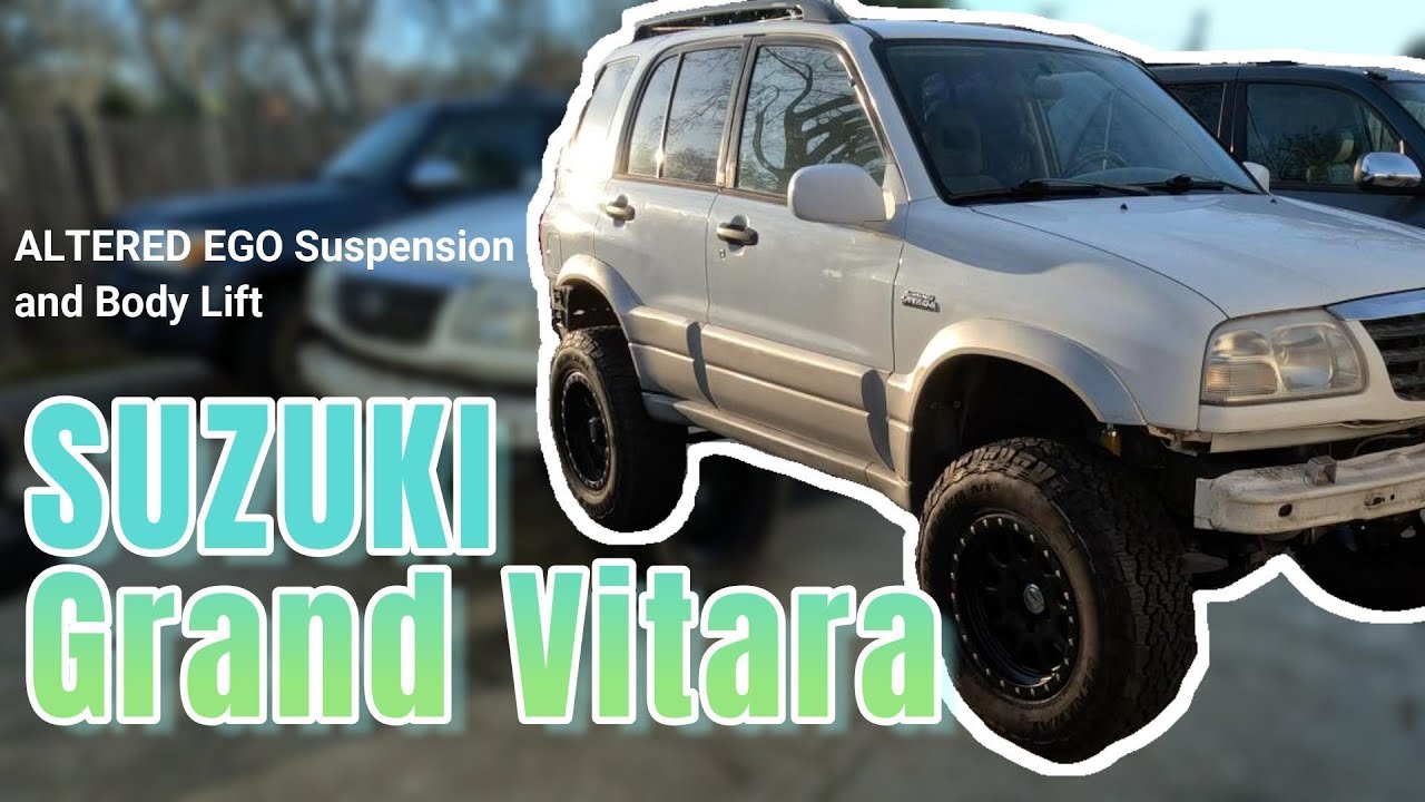 Offroad Suzuki Grand Vitara Gets Altered Ego 4.5 Inch Suspension & Body Lift. Full 4x4 Install