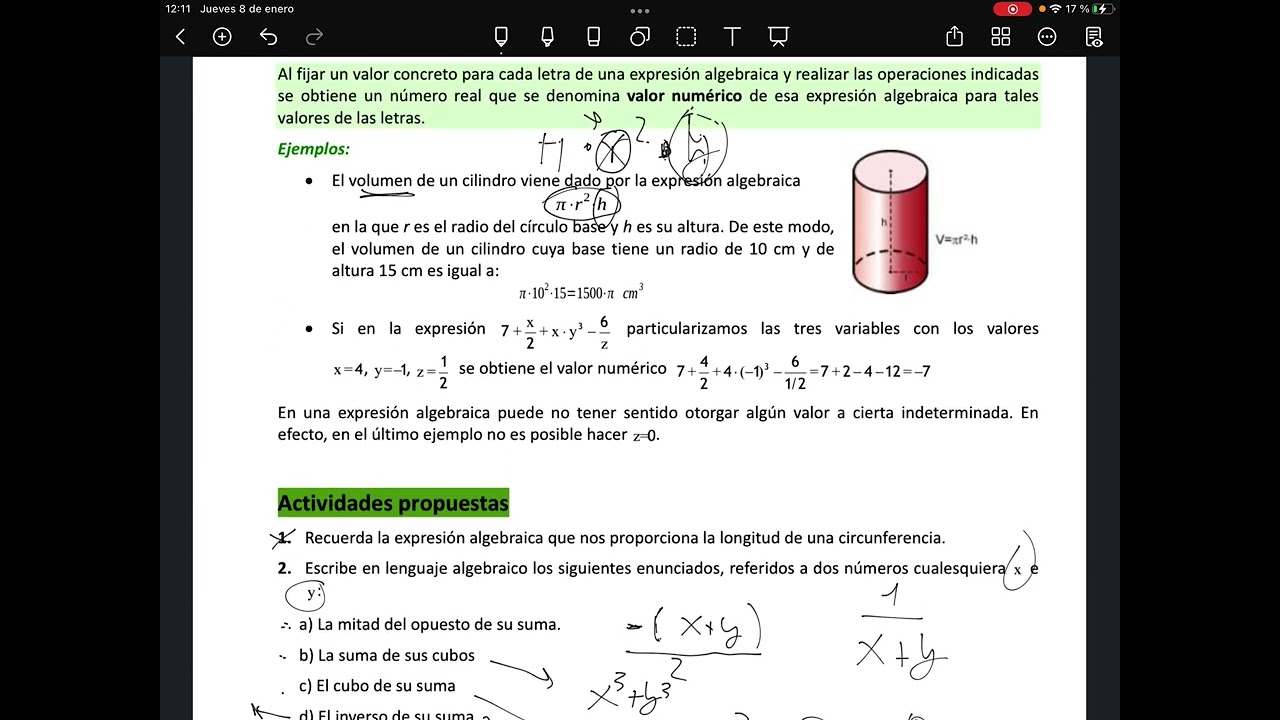 T3 Lenguaje algebraico y polinomios