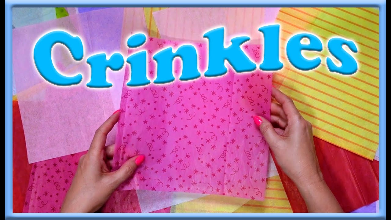 ASMR | Sorting/ Organizing Crinkly Tissue Paper | No Talking
