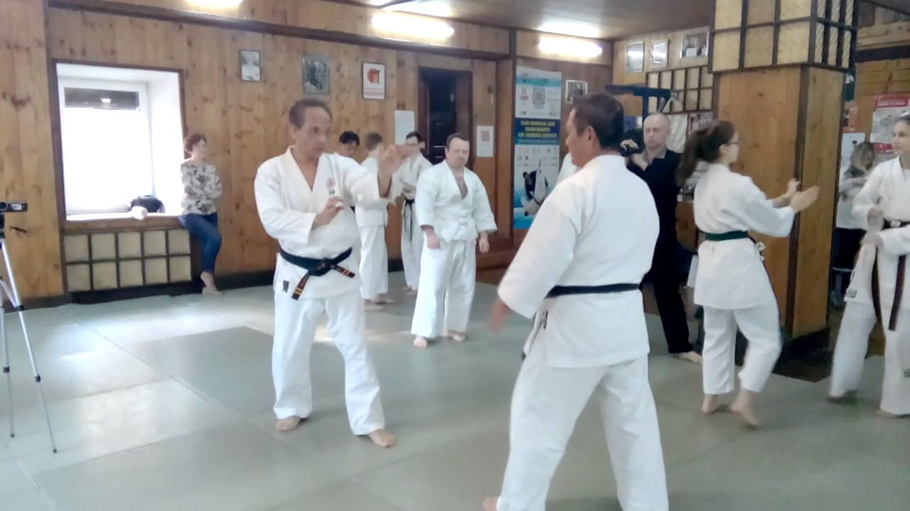 Uechi ryu karate kumite combination / sensei Yamashiro 9 Dan Uechi ryu