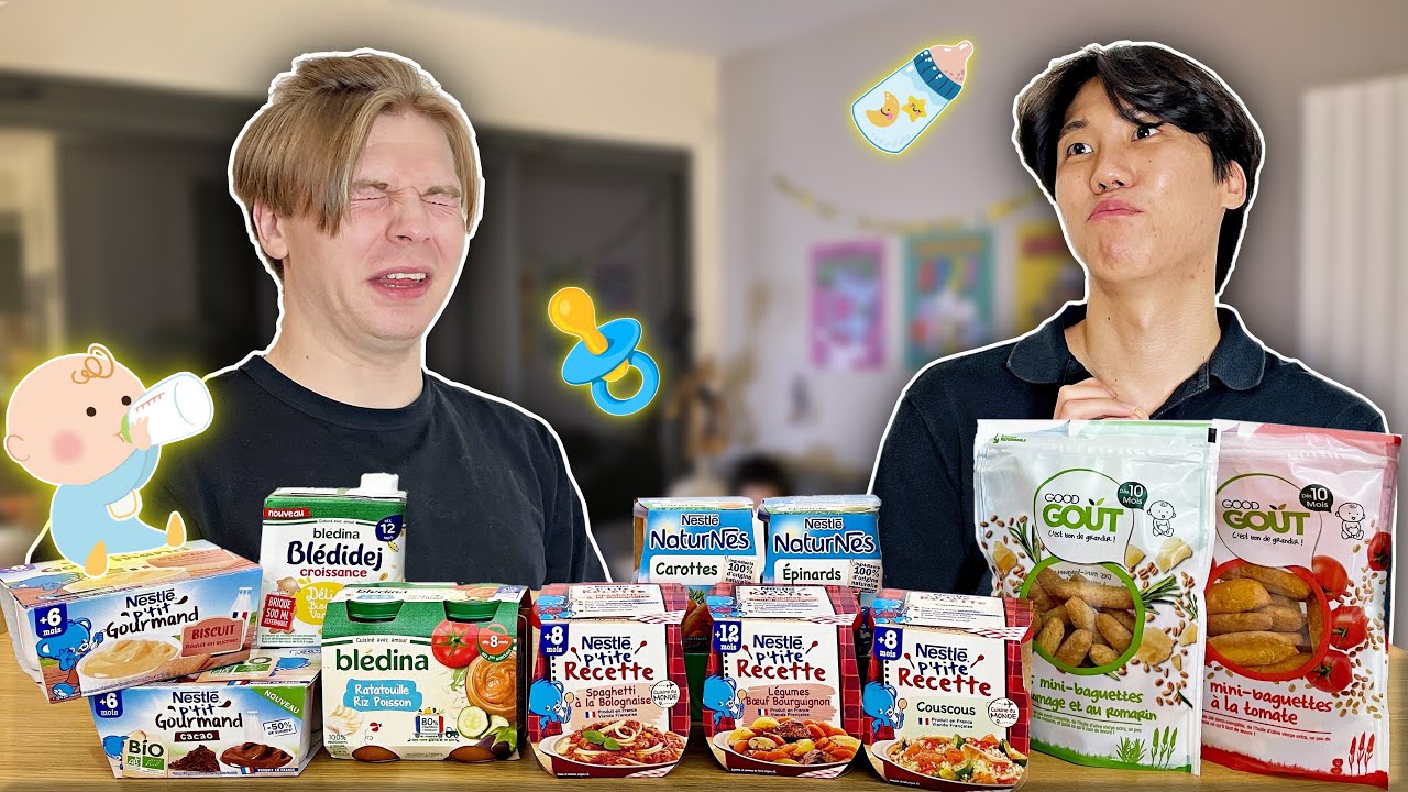 [🇰🇷&🇫🇷] ON MANGE DE LA NOURRITURE POUR BÉBÉ👶