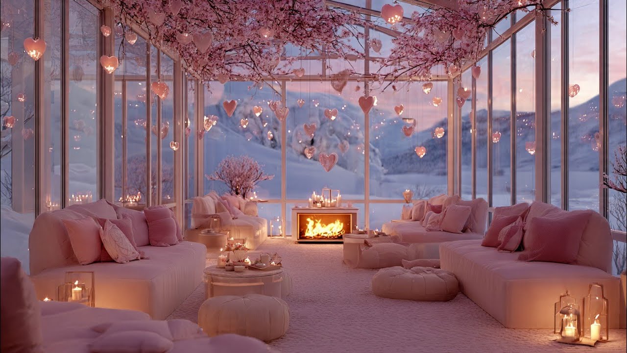 You are in a Romantic Jazz Lounge 🌹 Soft Piano & Candlelight Vibes