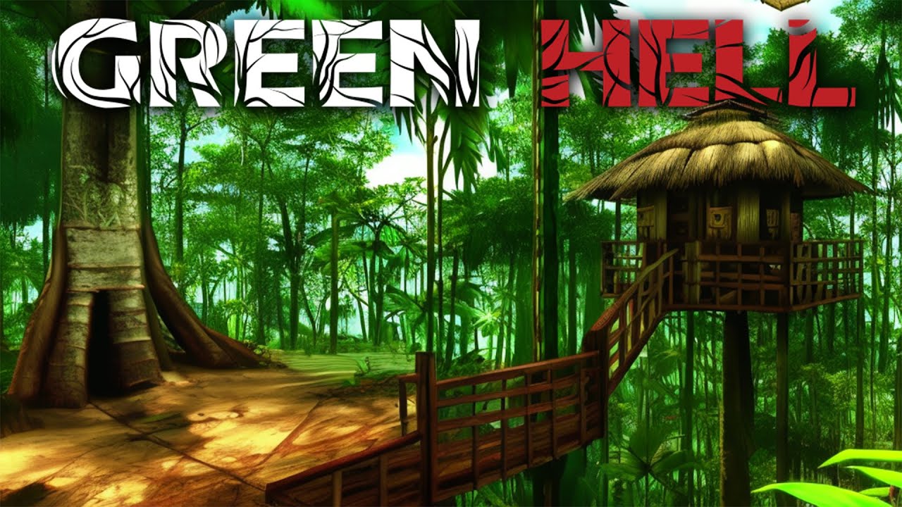 SAFETY IN THE TREES - Building a SURVIVAL TREEHOUSE! (Green Hell Gameplay Part 2)