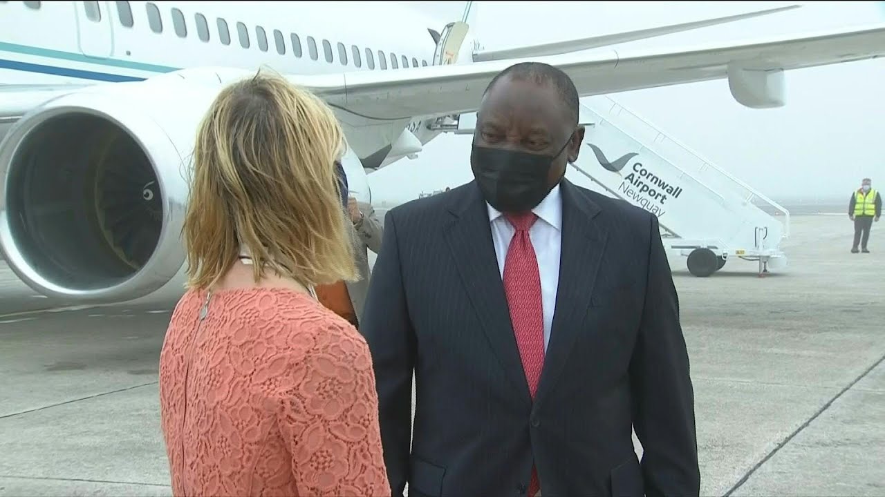 G7 Summit: South African President Cyril Ramaphosa arrives in Newquay | AFP