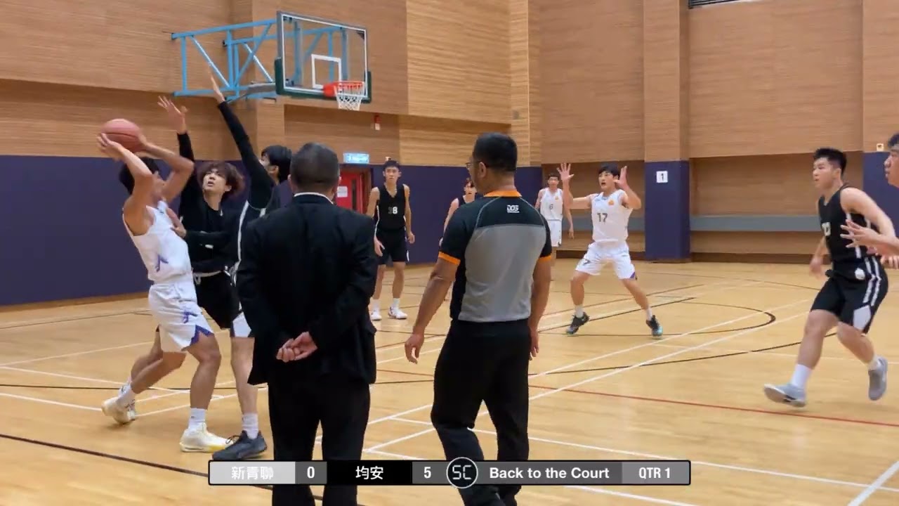 2026-02-24 男乙聯賽 新青聯（白） vs 均安（黑） Q1