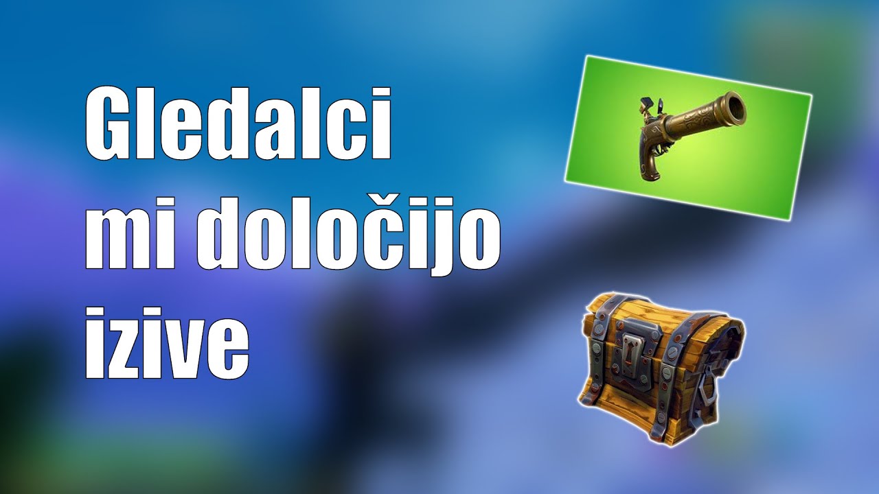 [SLO] Gledalci mi določijo izive | Fortnite