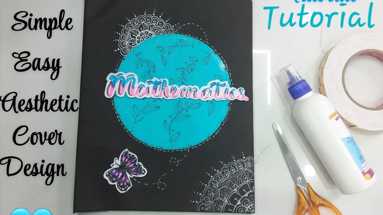 💖Maths project file cover design 💖||✨️Easy,Simple and Aesthetic ✨️|| Tutorial ||