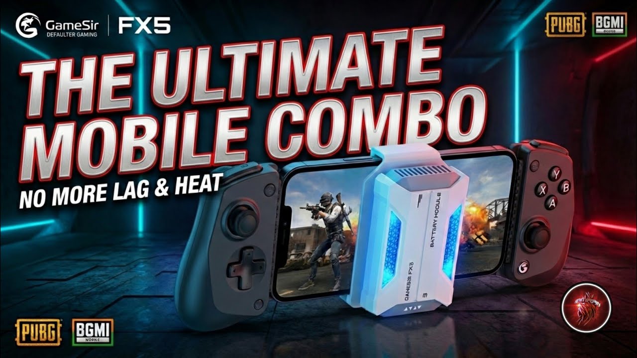 GameSir X5s + FX5 Cooler Review: Best Controller for PUBG & BGMI? 🎮