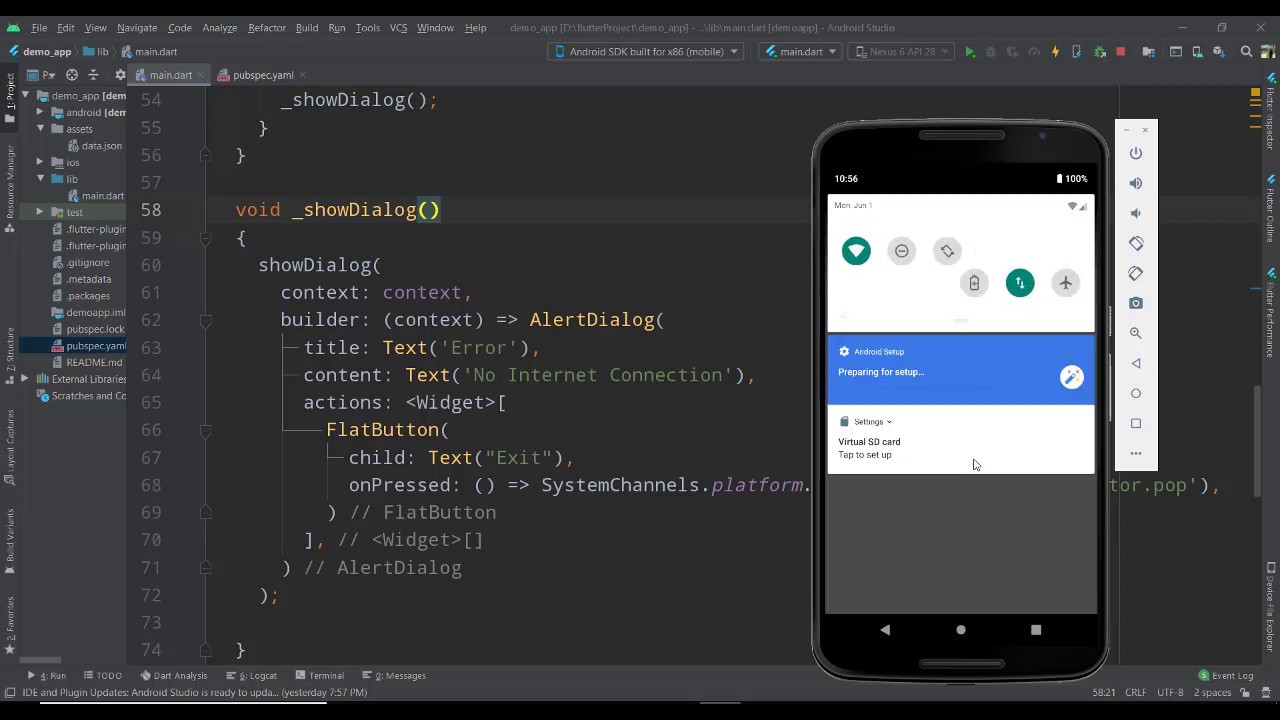 Flutter Tutorials | 37- Internet Connectivity App (Part 1) | In Urdu By Sufyan Khurshid