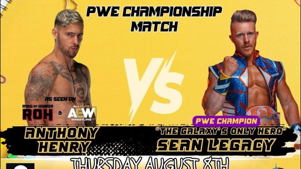 Sean Legacy VS Anthony Henry (Phoenix Wrestling Experience) August 2024￼