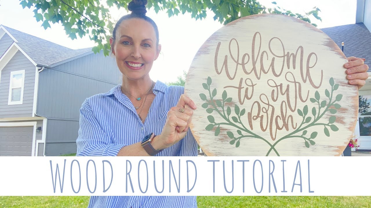 STEP BY STEP WOOD ROUND TUTORIAL | HOW TO MAKE A WOOD ROUND DESIGN IN CRICUT DESIGN SPACE