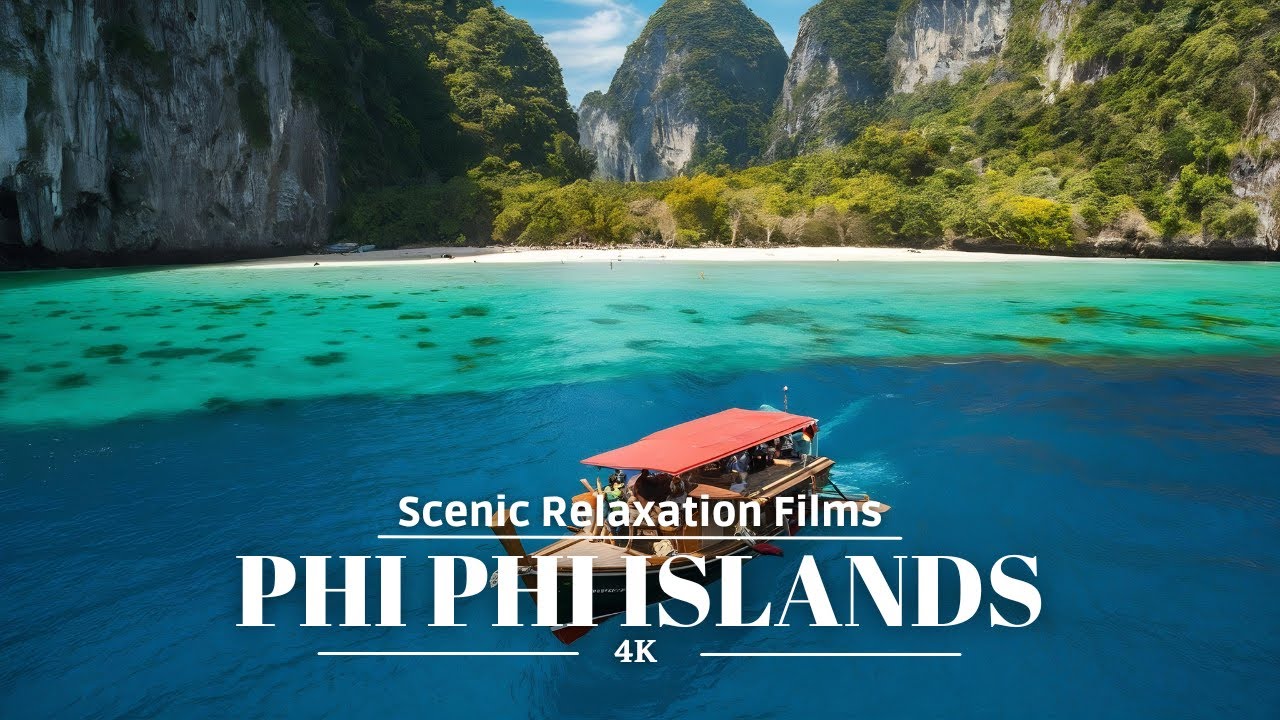 Phi Phi Islands 4K  - Crystal Clear Waters & Stunning Views