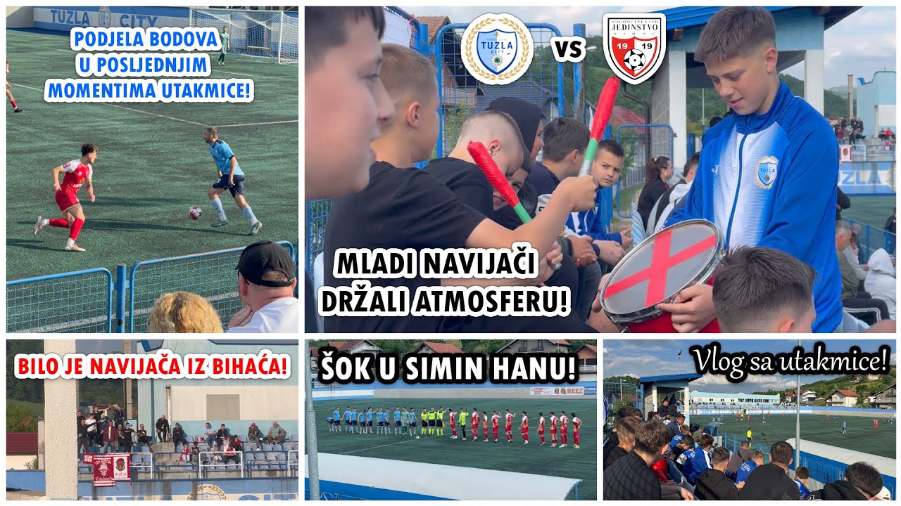 ŠOK U SIMIN HANU! BIHAĆKO JEDINSTVO ISKOPALO BOD NA SAMOM KRAJU! | Tuzla City - Jedinstvo Bihać Vlog