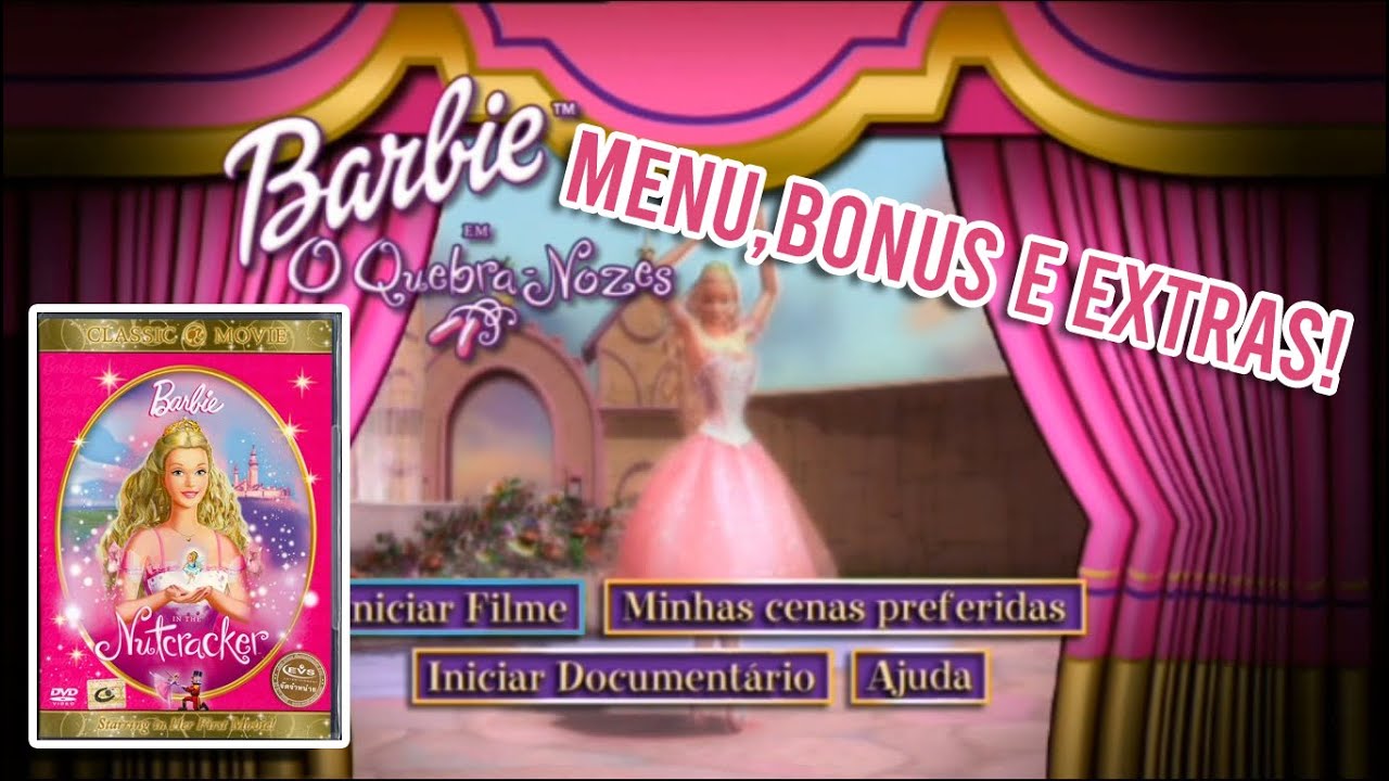 DVD, Menu, Bônus e Extras - Barbie em O Quebra-Nozes
