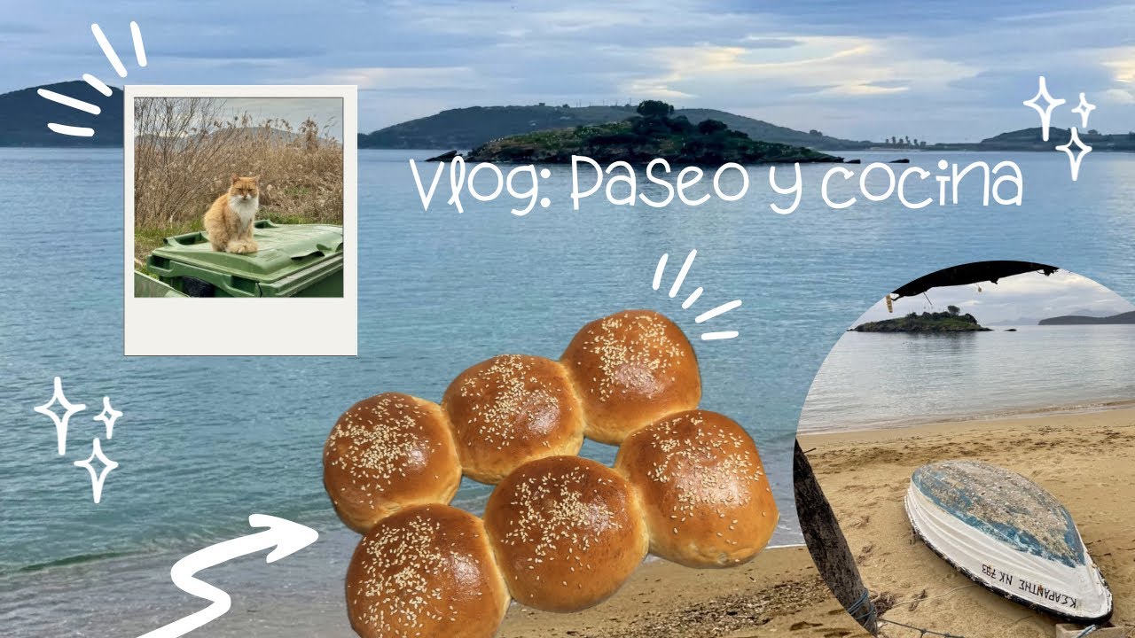 Mini paseo, Nea Peramos - Greece + Receta pan de hamburguesa 🍔 