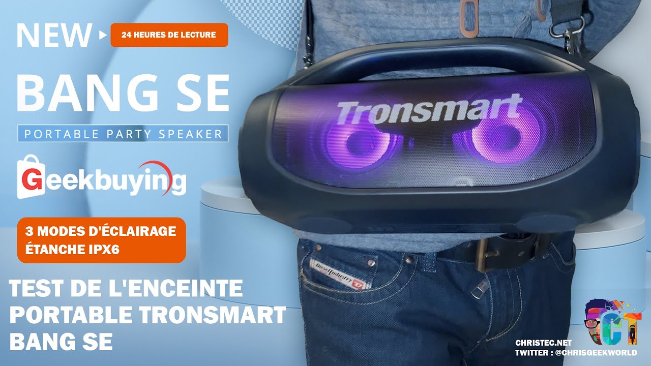 ➡️TEST de l&rsquo;enceinte Bluetooth 5.3 Tronsmart Bang SE RGB, parfait pour faire la f&ecirc;te (Review) 🔊