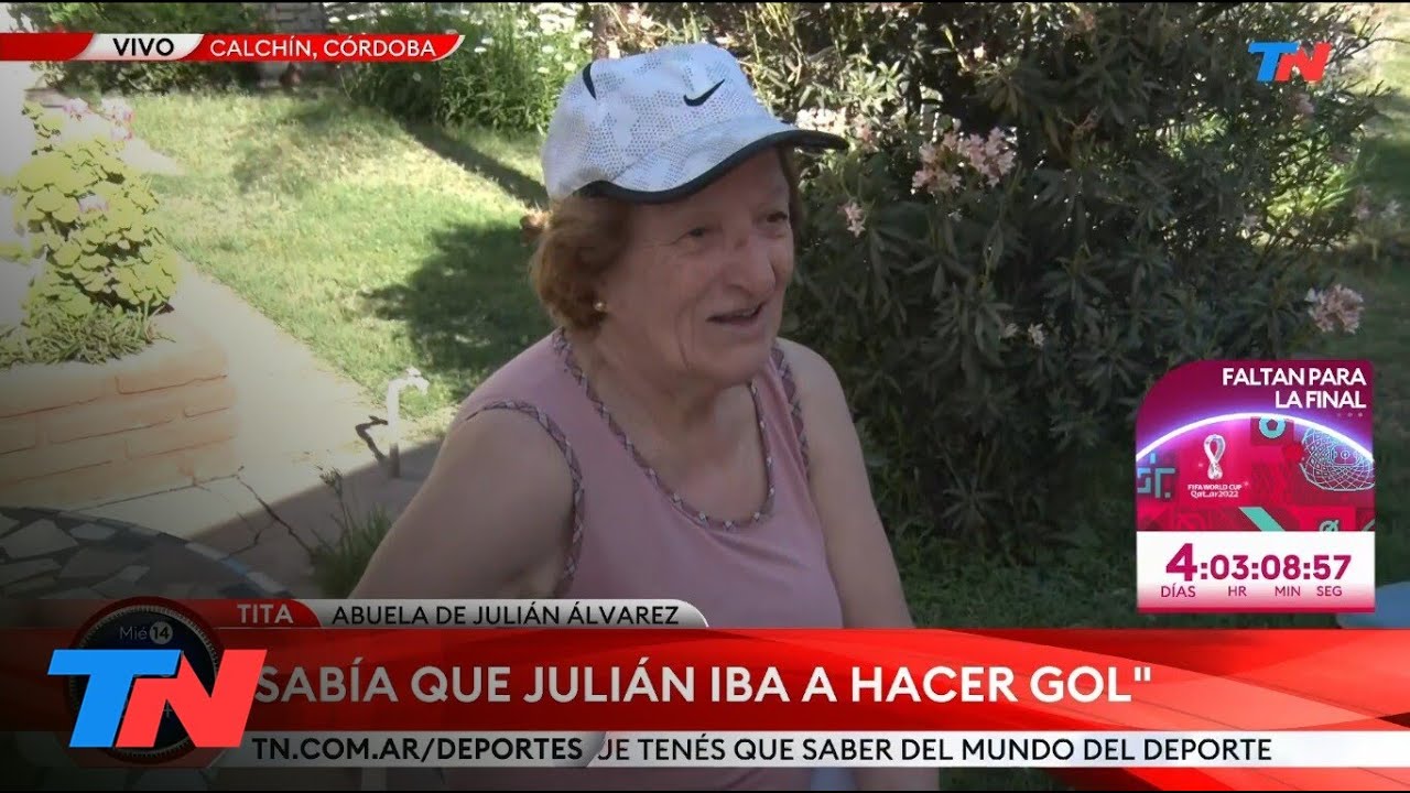 MUNDIAL QATAR 2022 I Córdoba: La abuela de Julián Álvarez y su cábala para la final.