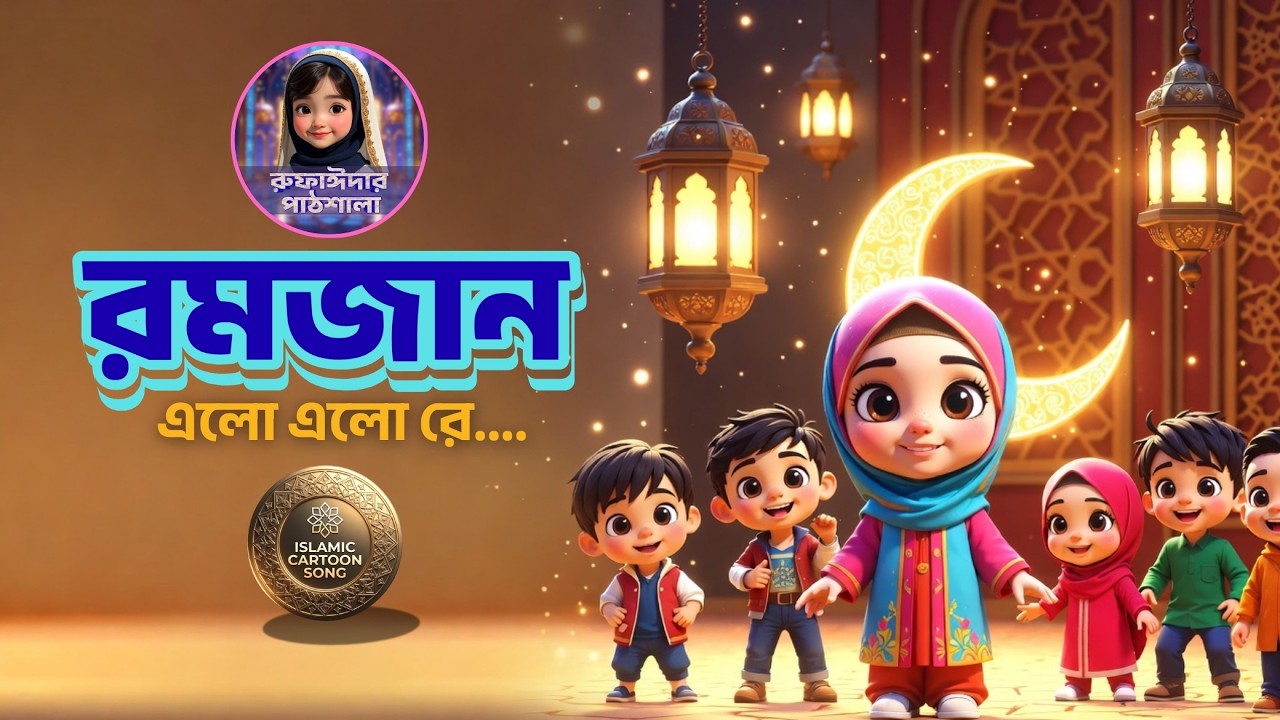 রমজান এলো এলো রে 🌙 | Islamic Kids Cartoon Song 2026 | Rufaydar Pathshala