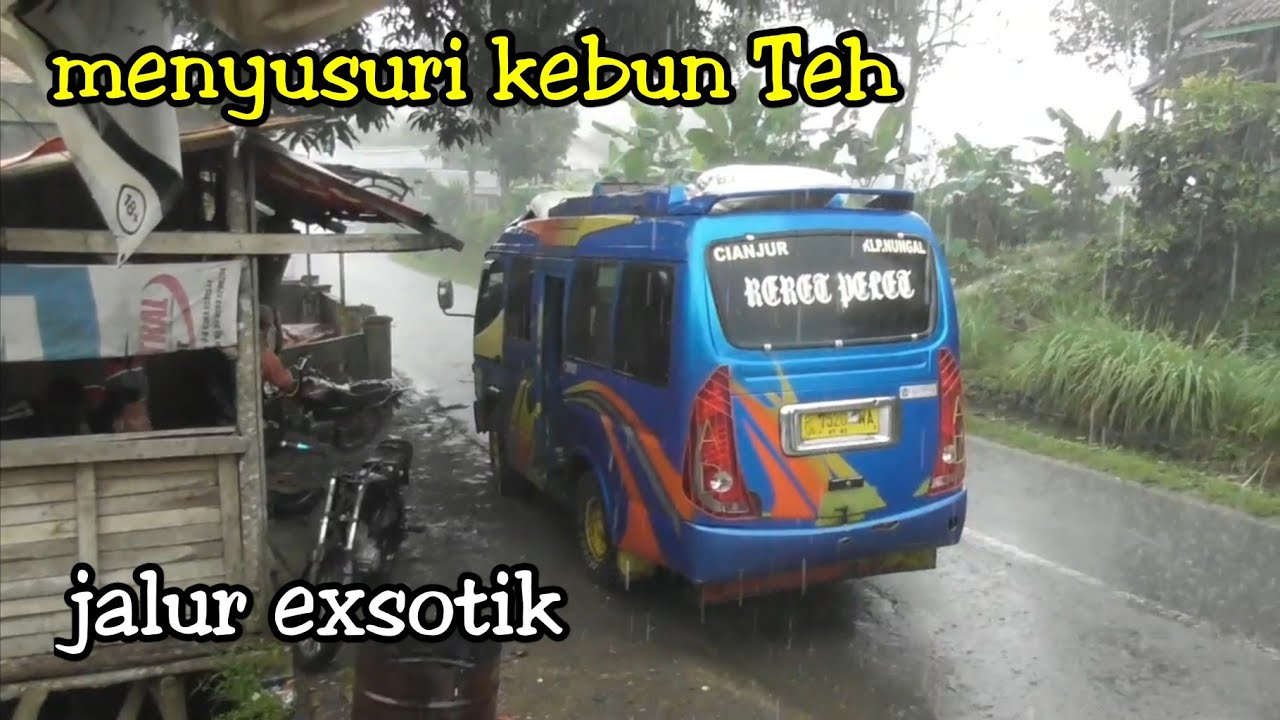 Tanjakan Citamiang.. Hujan deras jarak pandang terbatas naik Mikrobus Klp Nunggal-Cianjur [part2]