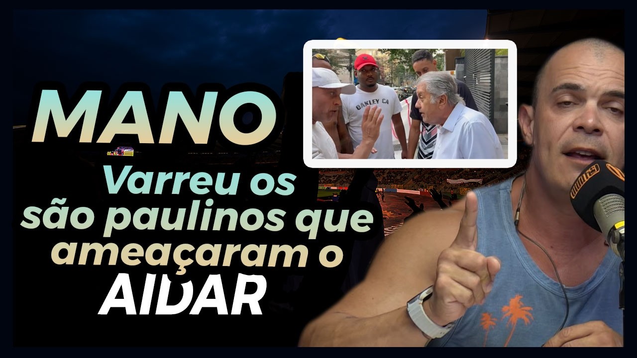Mano encurralou o Sombra, Marcão e o torcedor do São Paulo. 