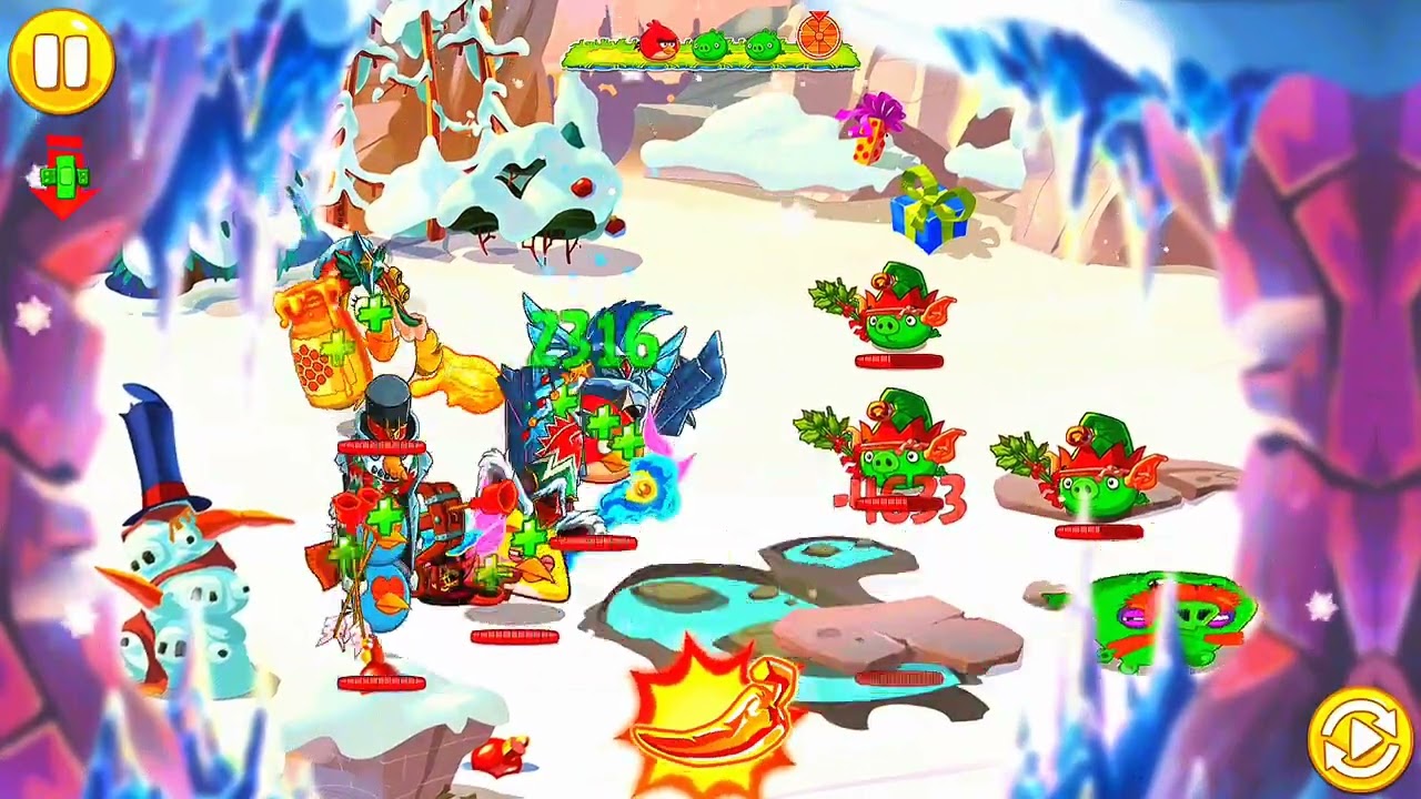 Angry Birds Epic: Full Christmas Event Playthrough (Srry this has no sound ;-;) 