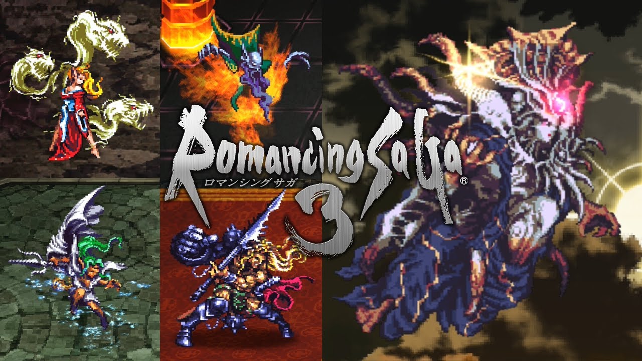 【ロマサガ3リマスター】※分身技使用無し 四魔貴族破壊するもの5連戦【ロマンシング サガ3】Romancing SaGa 3