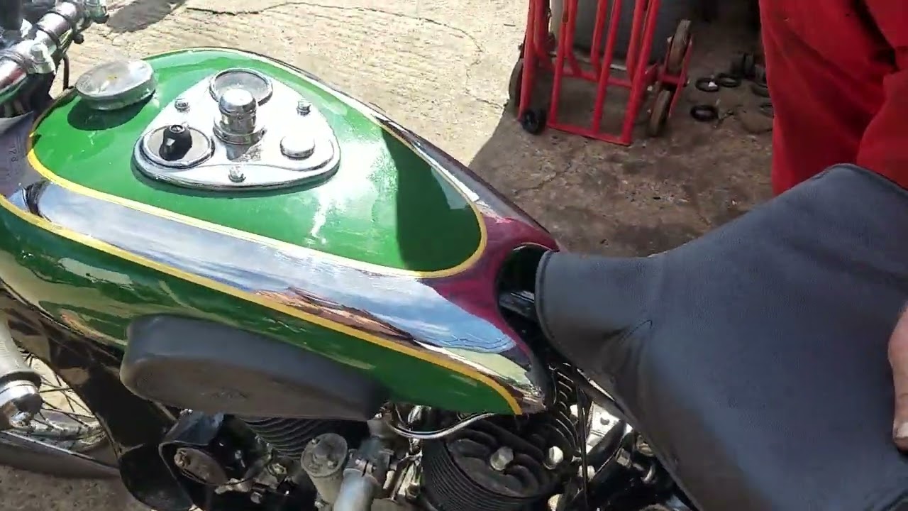 1937 BSA G14 1000cc at Andy Tiernans #08604BSA