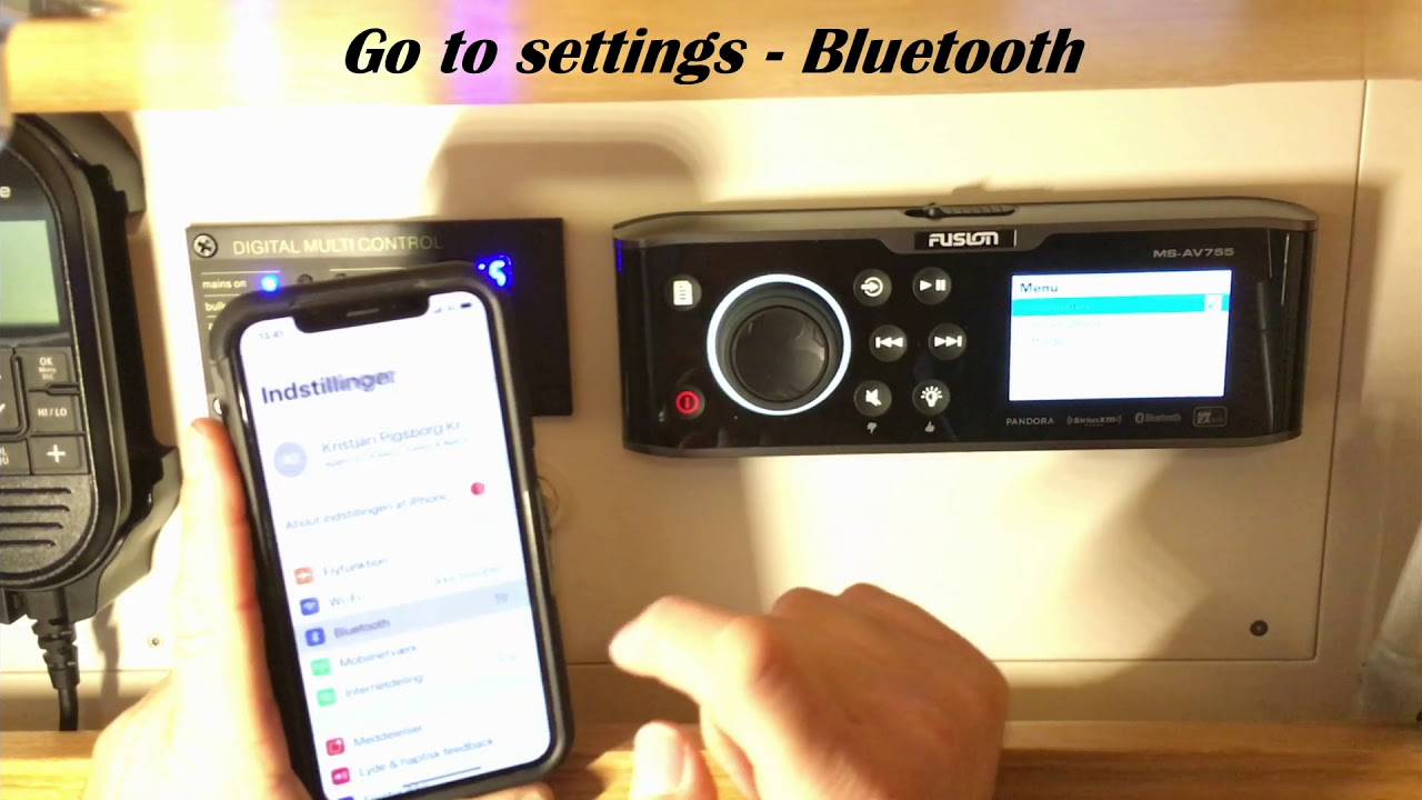 Fusion bluetooth pairing with Iphone
